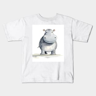 Cute Baby Hippo Kids T-Shirt